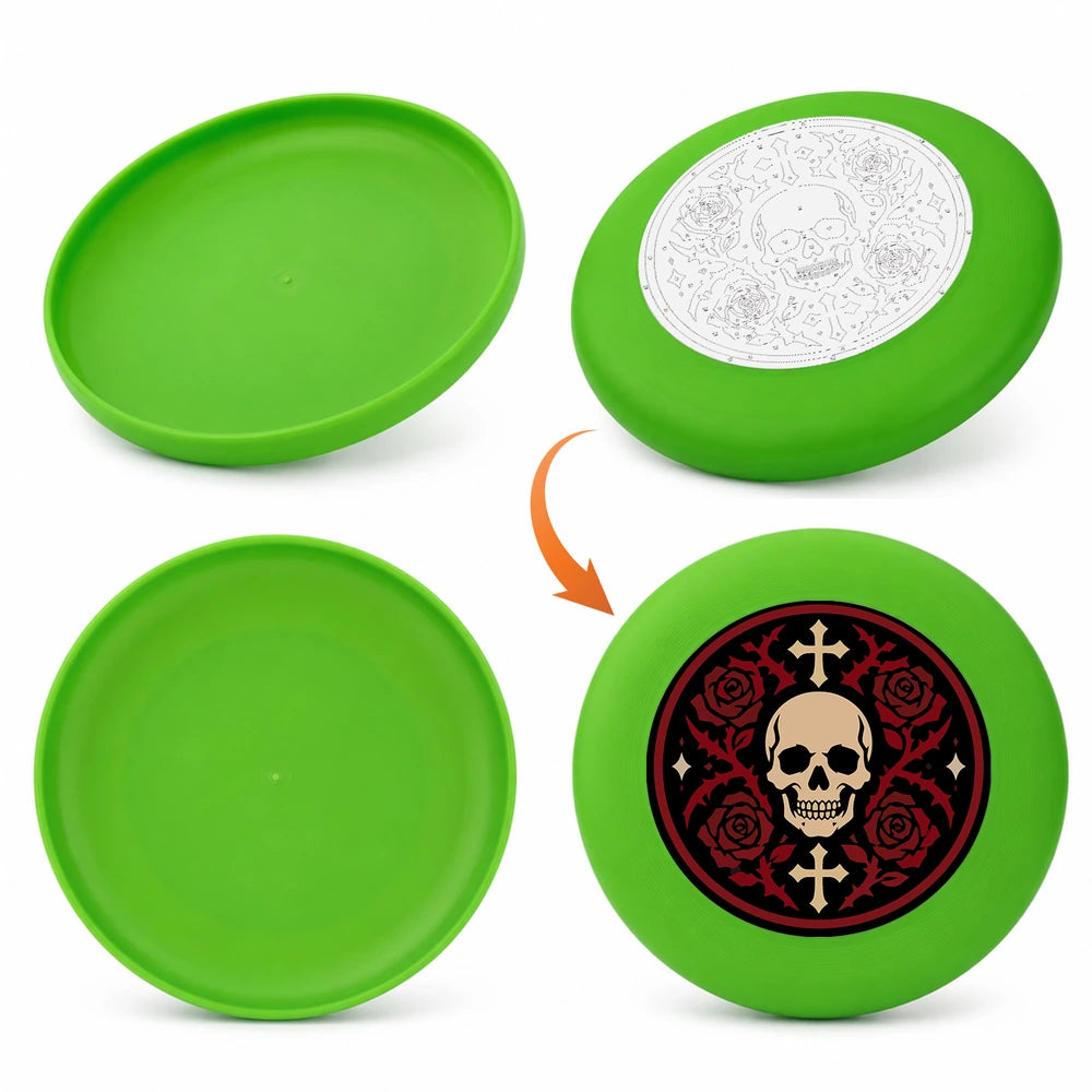 Paint by Numbers - Frisbee | Skull with Roses