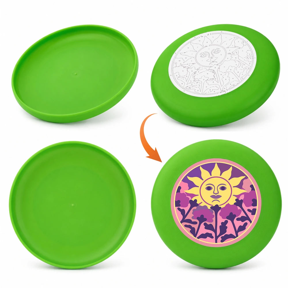 Paint by Numbers - Frisbee | Sun Face and Thistles