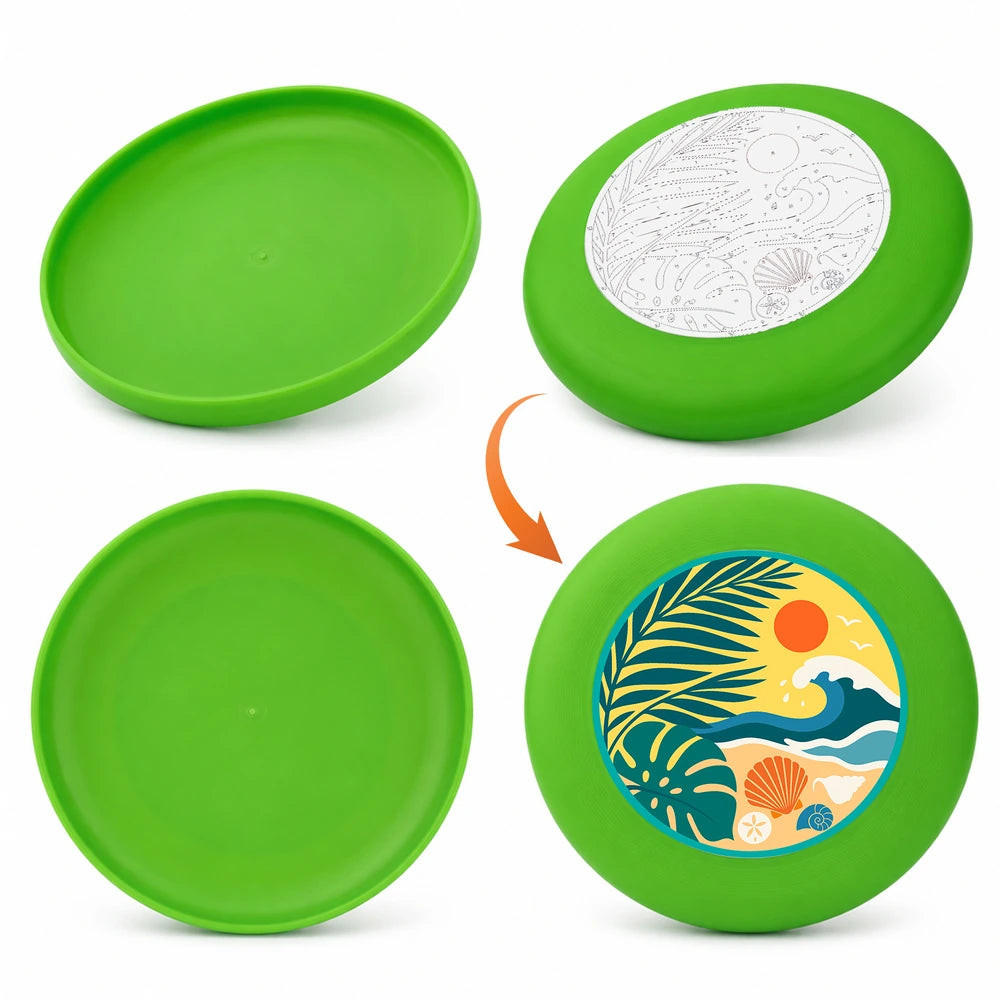 
Paint by Numbers - Frisbee | Tropical Beach Circle