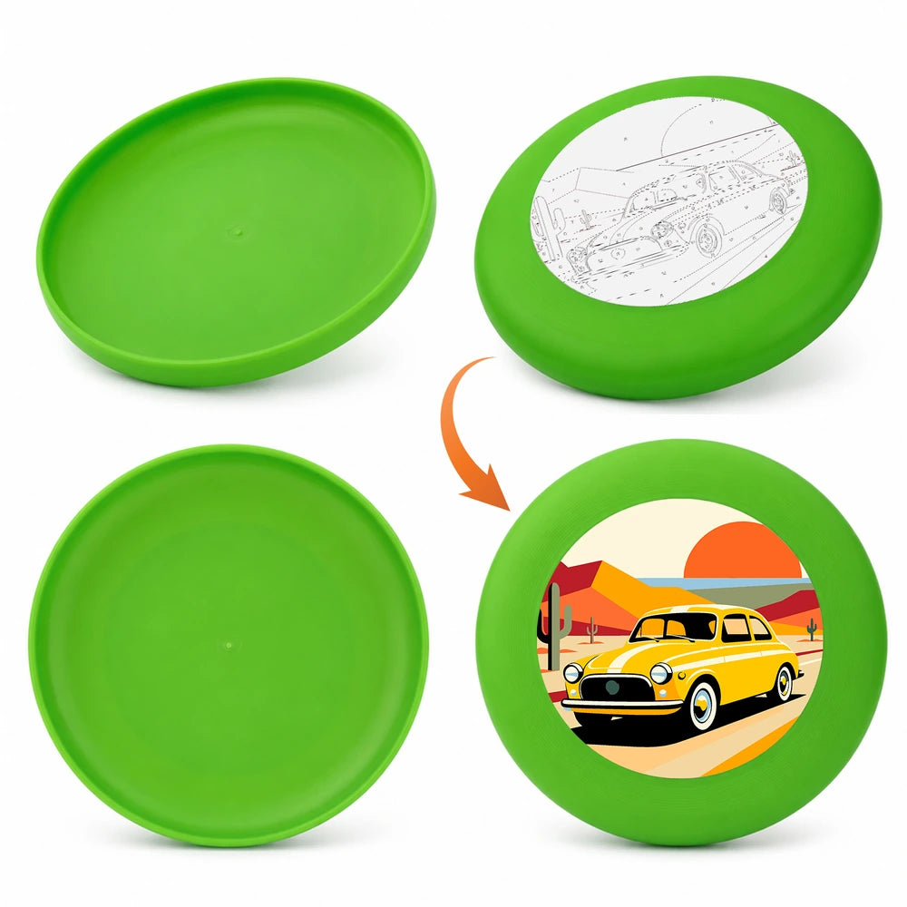 Paint by Numbers - Frisbee | Yellow Car at Sunset