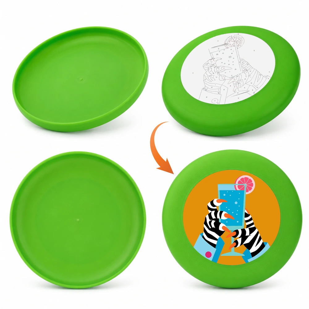Paint by Numbers - Frisbee | Zebra with a Cocktail