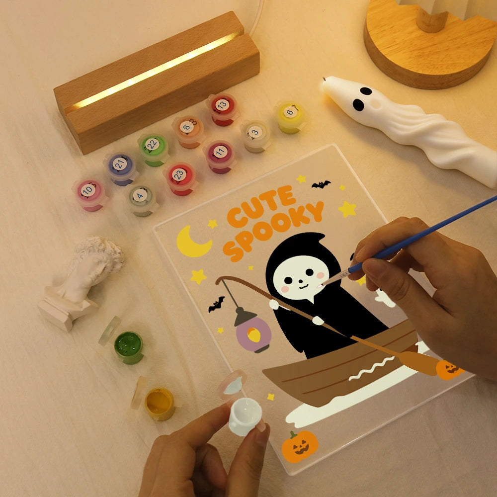 
Paint by Numbers - Halloween Light | Little Reaper in a Rowboat