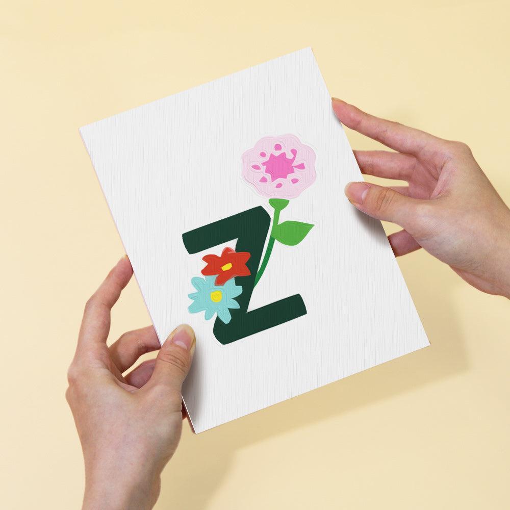 
Paint by Numbers – Alphabet Painting Kit | A to Z Floral Letters