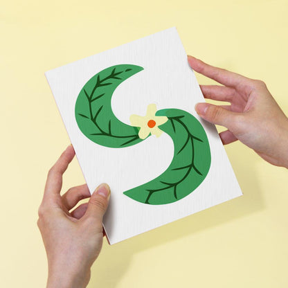 Paint by Numbers – Alphabet Painting Kit | A to Z Leafy Green Letters