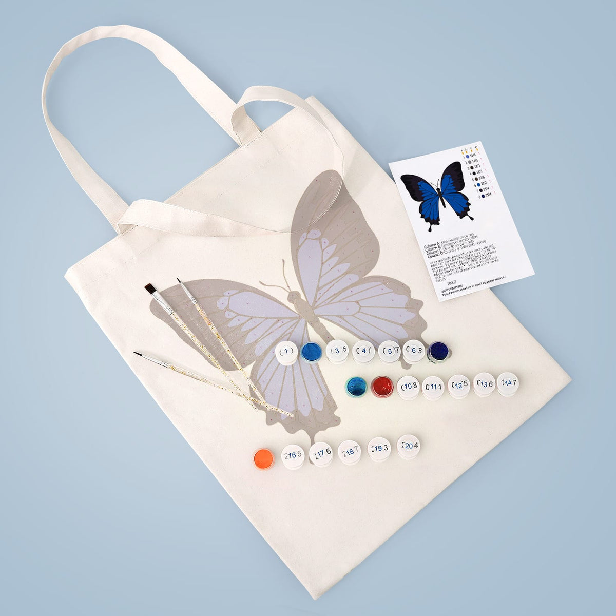 
Paint by Numbers – DIY Totebag | Blue Majesty