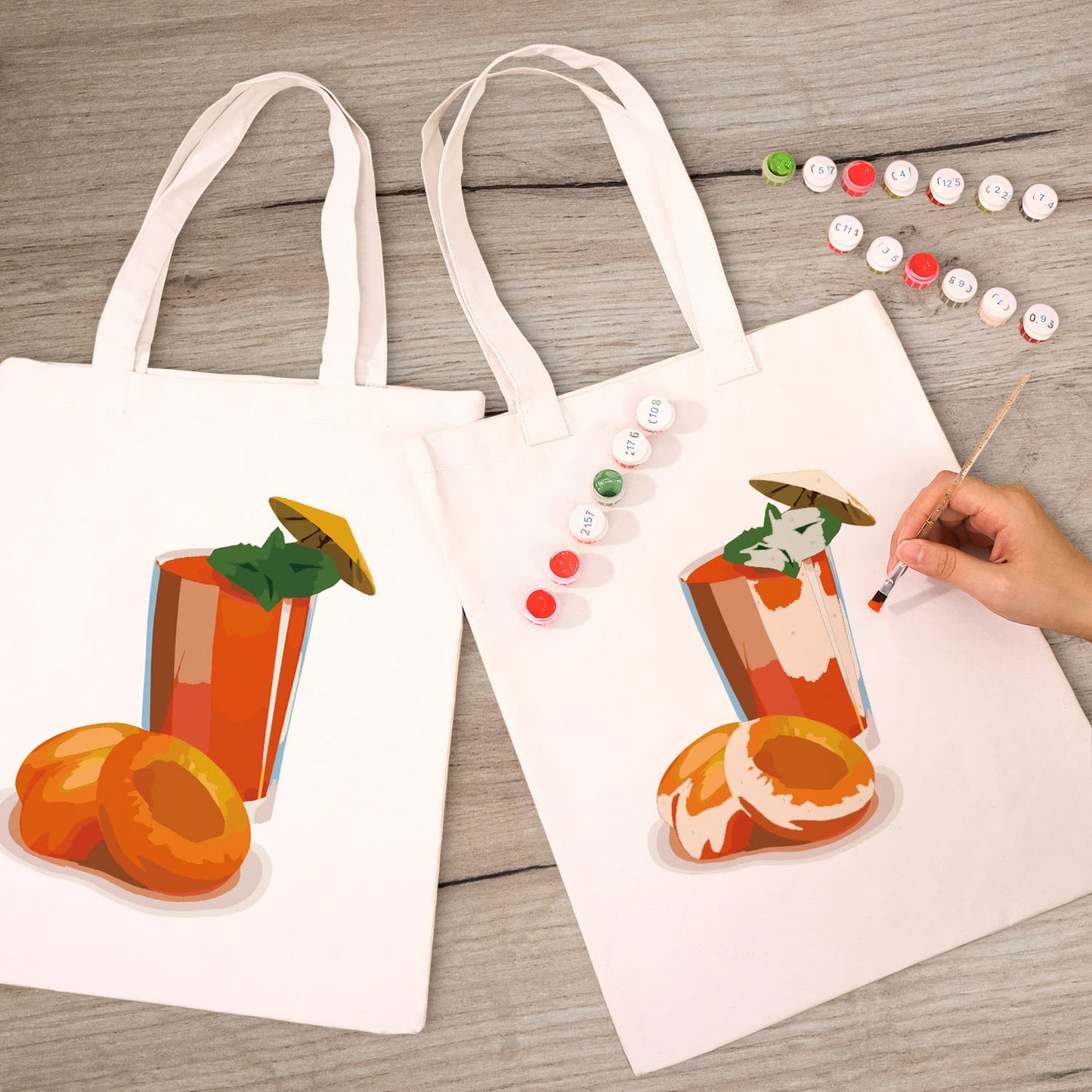 Paint by Numbers – DIY Totebag | Apricot Juice