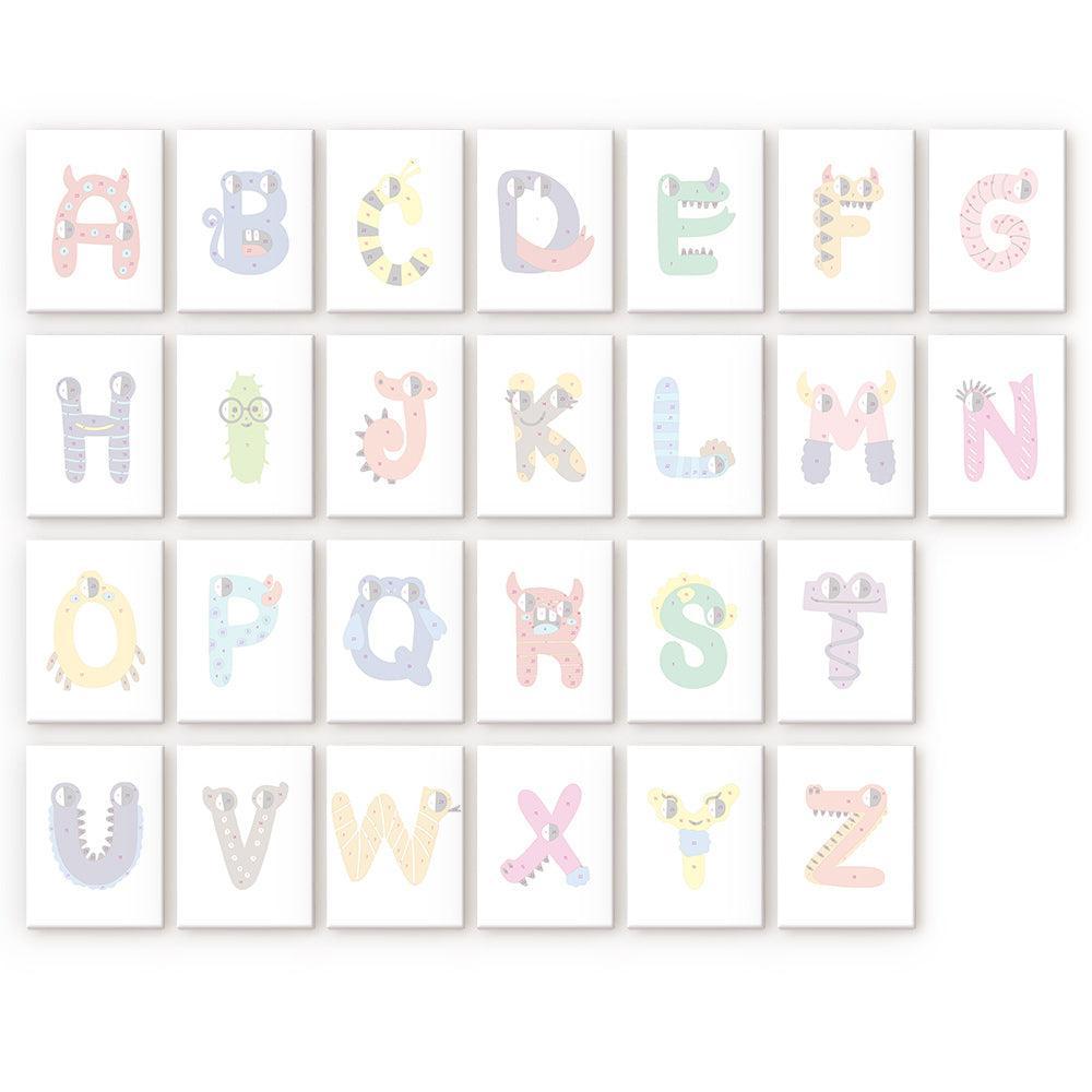Paint by Numbers – Alphabet Painting Kit | A to Z Funny Monsters