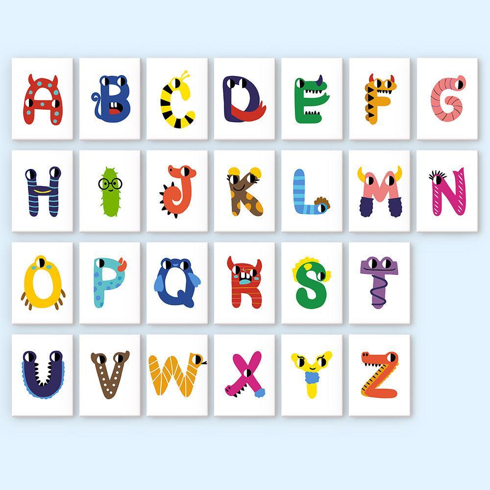 
Paint by Numbers – Alphabet Painting Kit | A to Z Funny Monsters