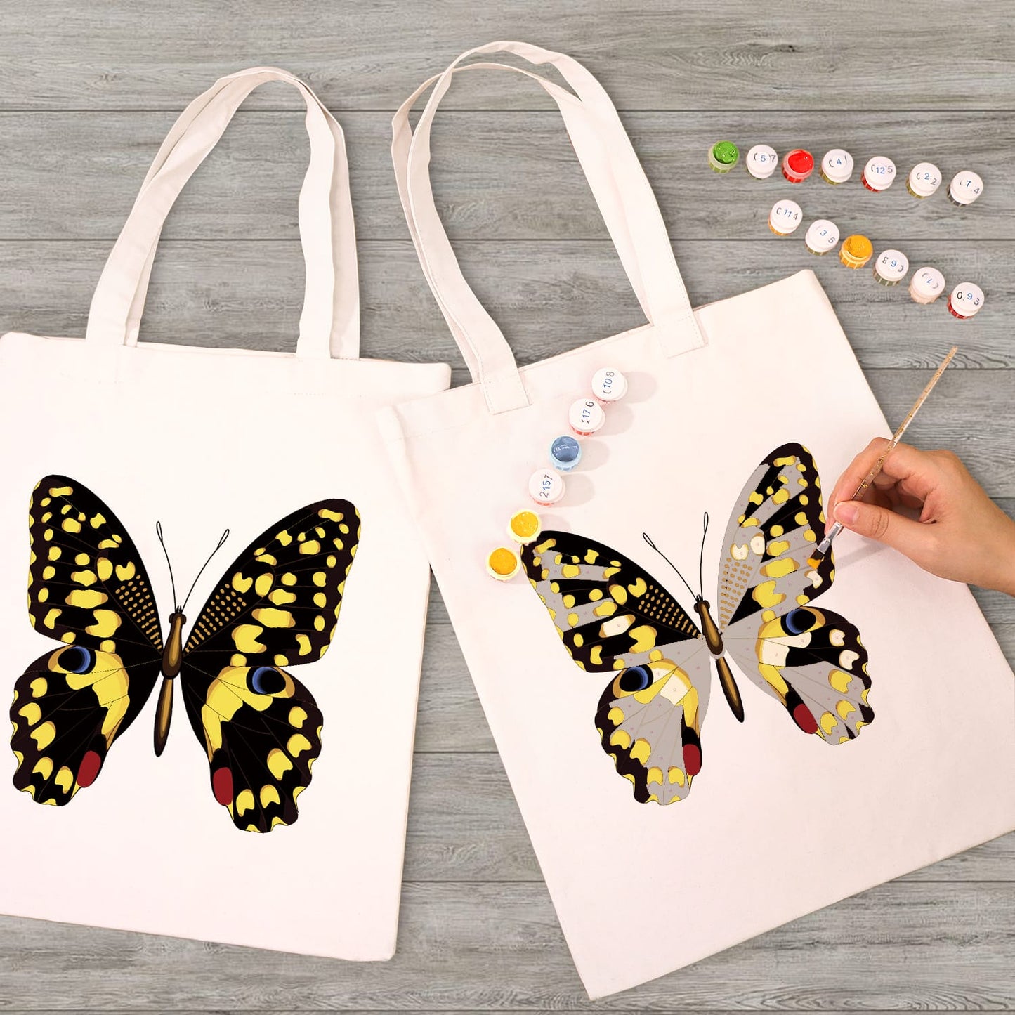 Paint by Numbers – DIY Totebag | Monarch Noir