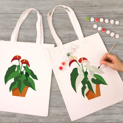 Paint by Numbers – DIY Totebag | Potted Charm