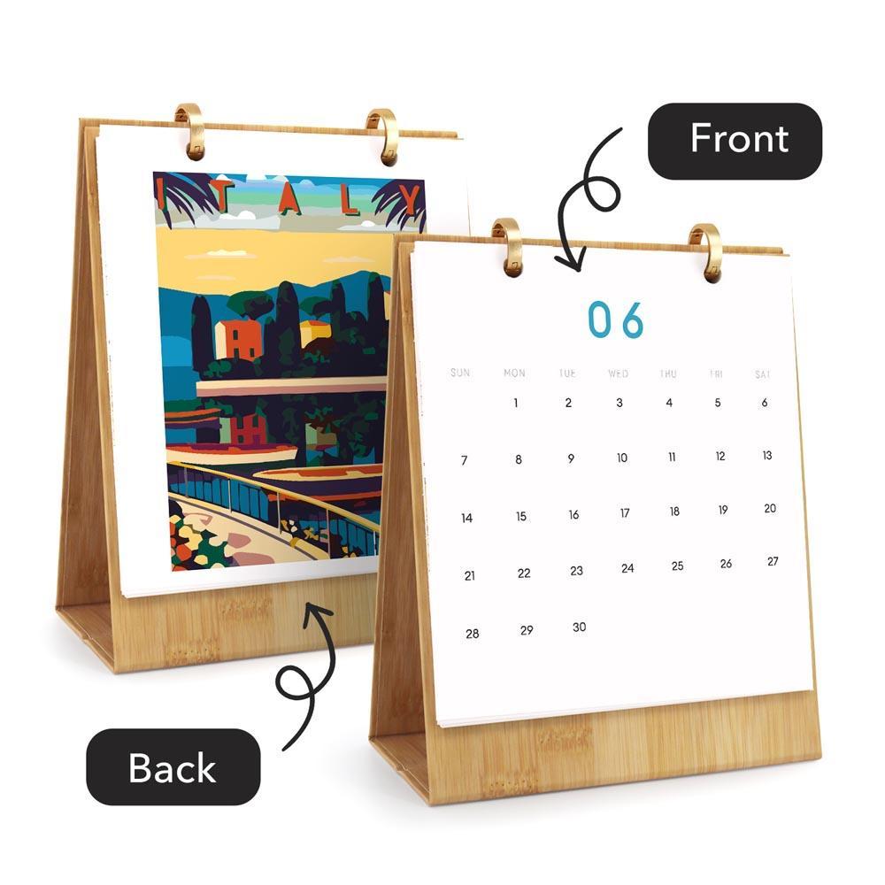 Paint by Numbers - 2026 Desk Calendar - Postcards of the World