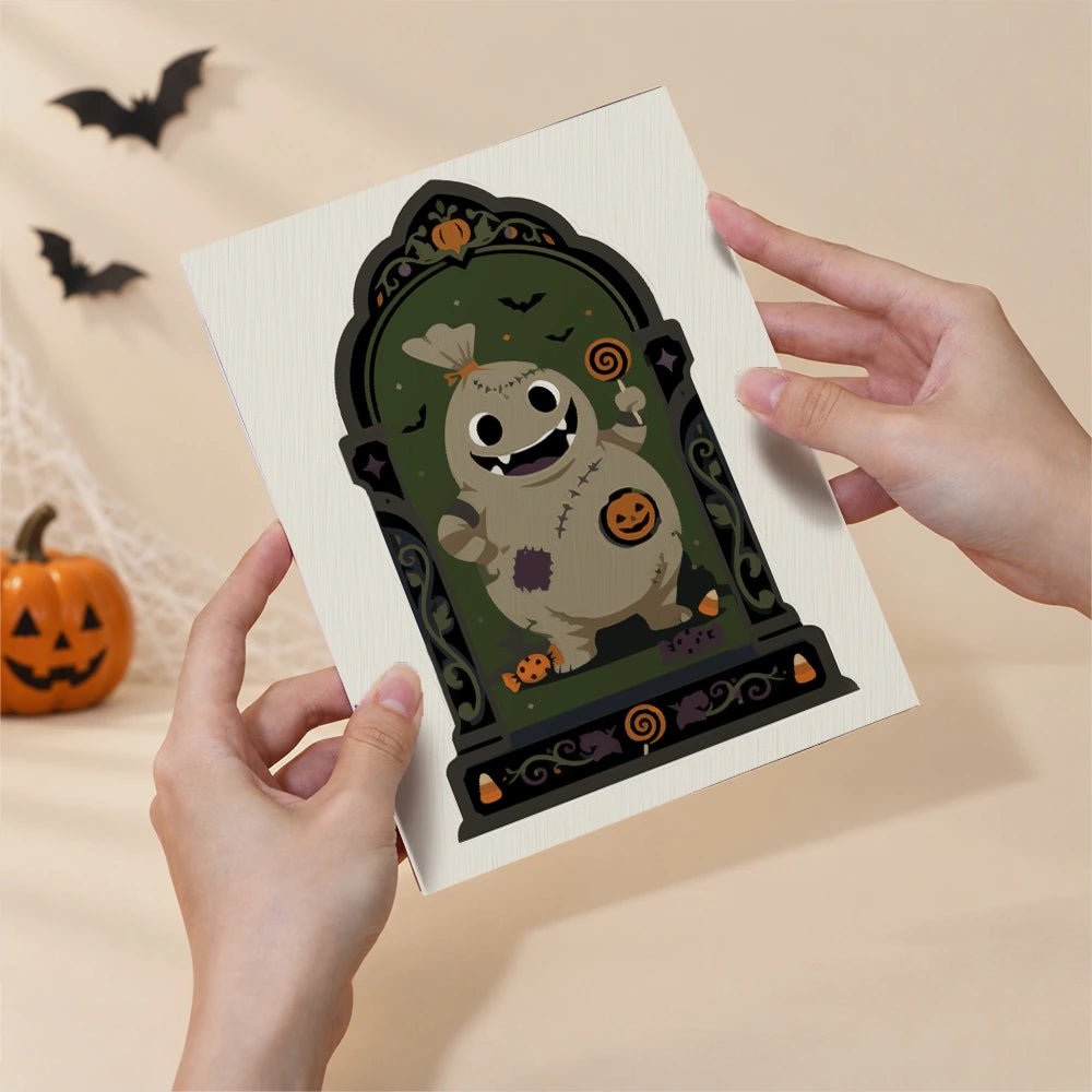 Paint by Numbers – 6 Mini Paintings | Gothic Arch Halloween Portraits Set