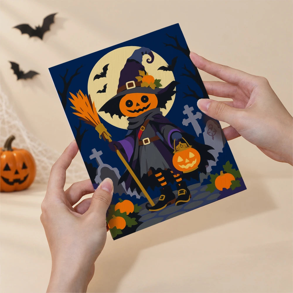 Paint by Numbers – 6 Mini Paintings | Gothic Graveyard Night Set