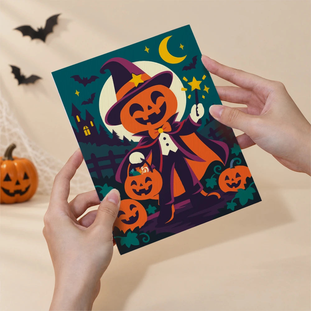 Paint by Numbers – 6 Mini Paintings | Halloween Circus Characters Set