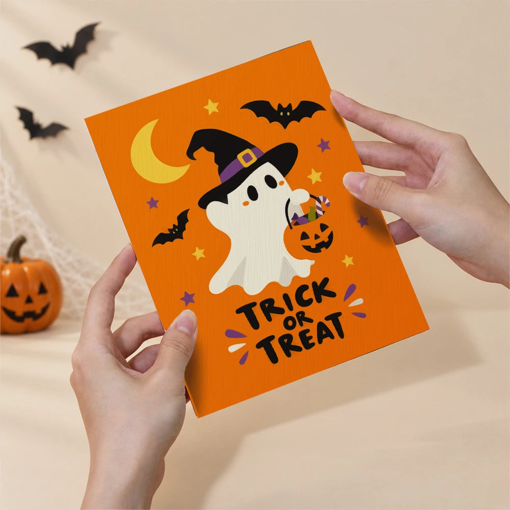 Paint by Numbers – 6 Mini Paintings | Orange Trick or Treat Ghosts Set