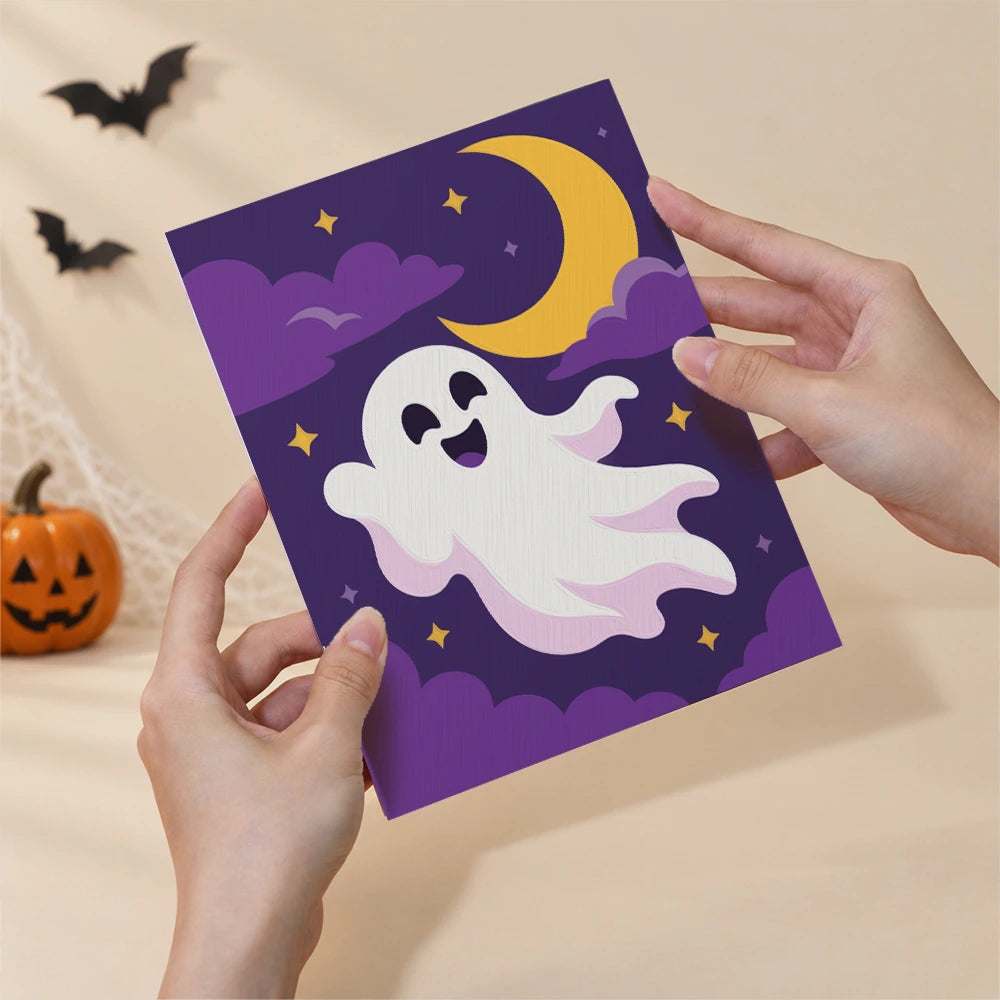 Paint by Numbers – 6 Mini Paintings | Owl, Cat and Dancing Skeleton Set