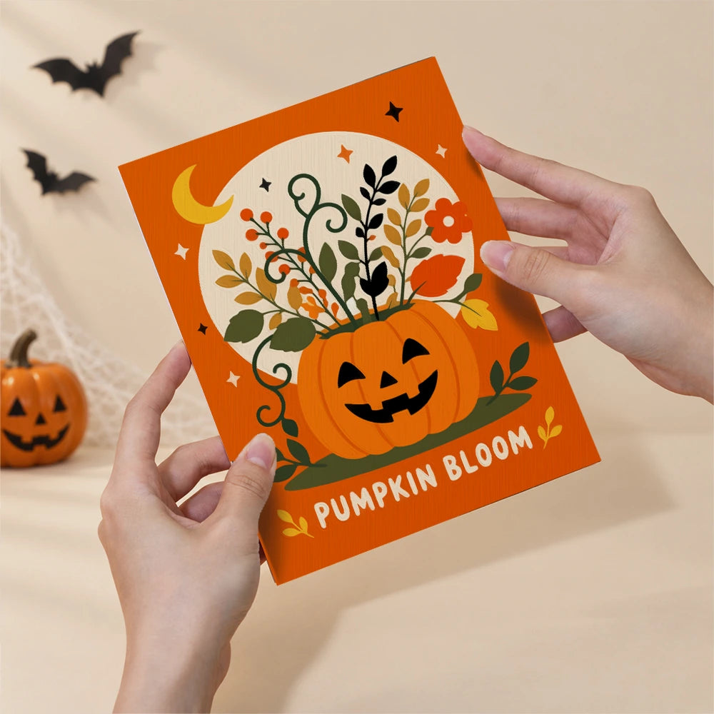 Paint by Numbers – 6 Mini Paintings | Pumpkin Bloom Cats and Ghosts Set