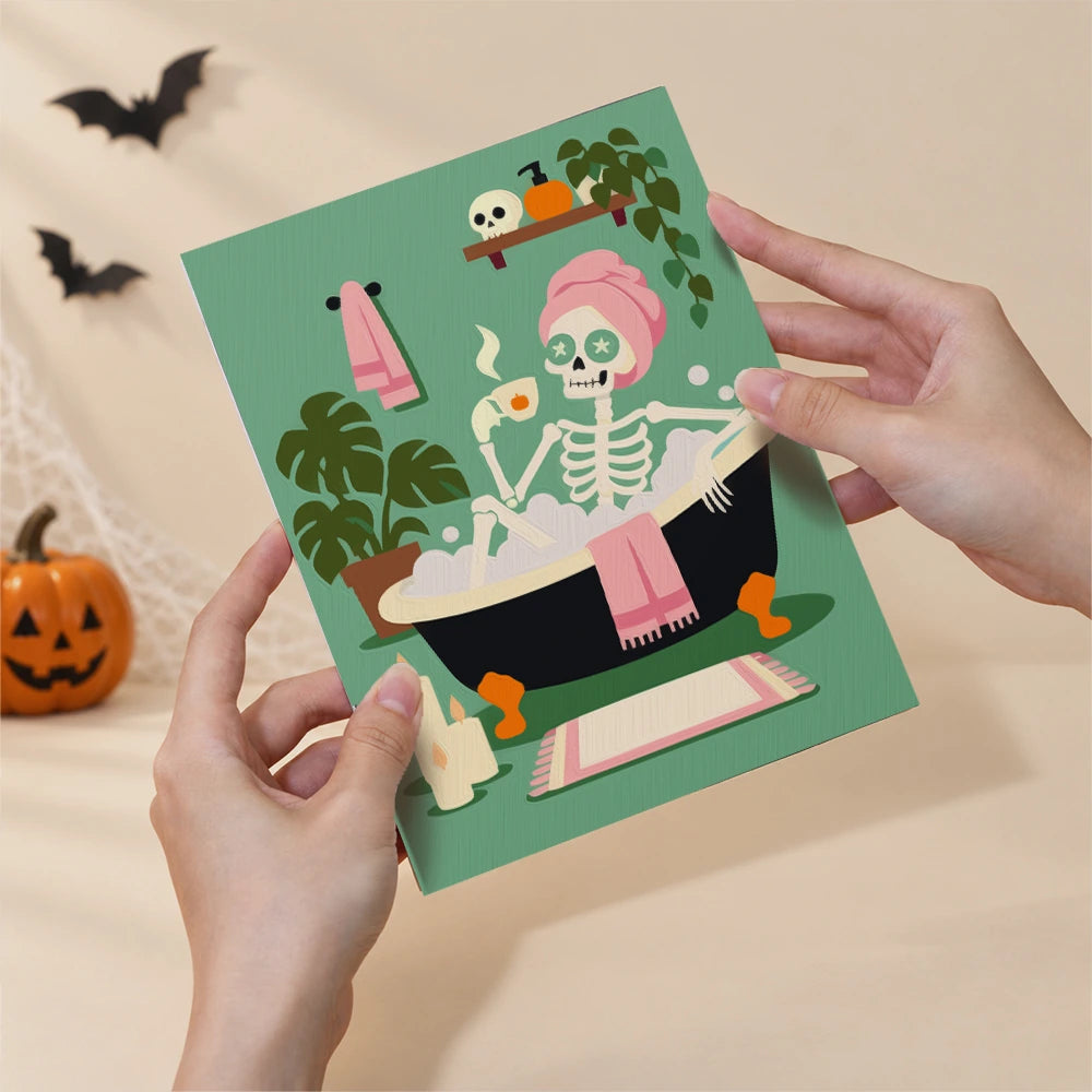 Paint by Numbers – 6 Mini Paintings | Spooky Spa Day Set