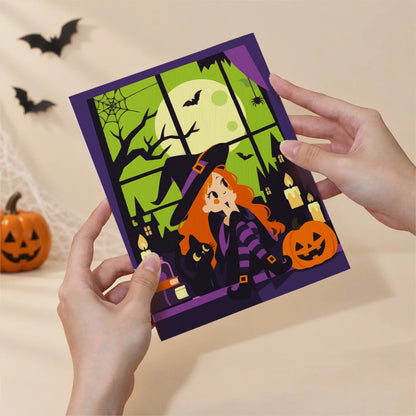 Paint by Numbers – 6 Mini Paintings | Witches at the Window Set