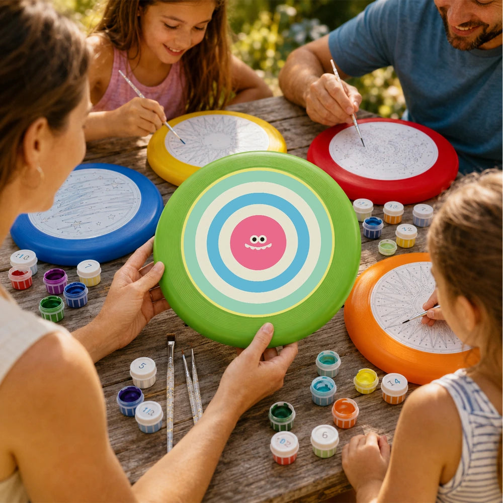 Paint by Numbers - Frisbee | Bullseye Face in Pink