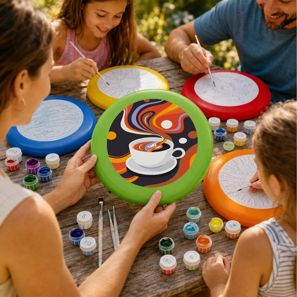 Paint by Numbers - Frisbee | Coffee Swirl
