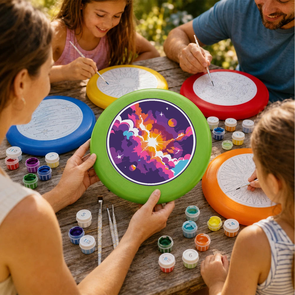 Paint by Numbers - Frisbee | Cosmic Nebula