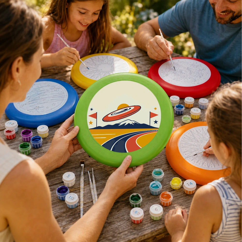 Paint by Numbers - Frisbee | Flying Disc over the Ramp