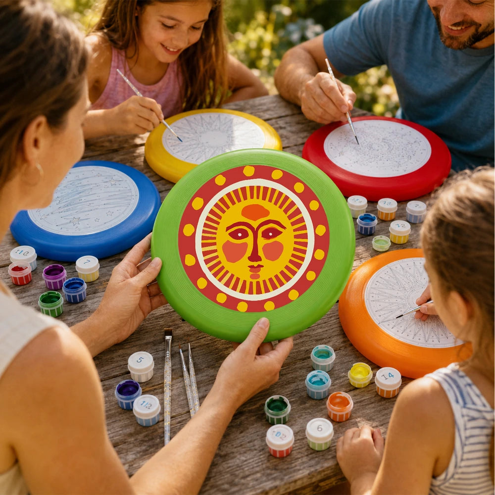 Paint by Numbers - Frisbee | Folk Sun Face