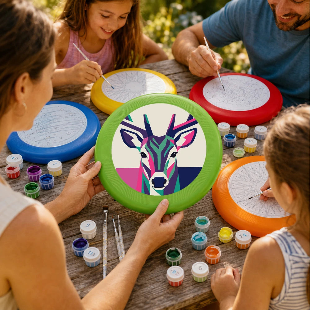 Paint by Numbers - Frisbee | Geometric Deer