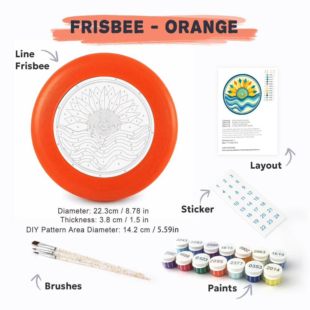 
Paint by Numbers - Frisbee | Golden Sun and Waves