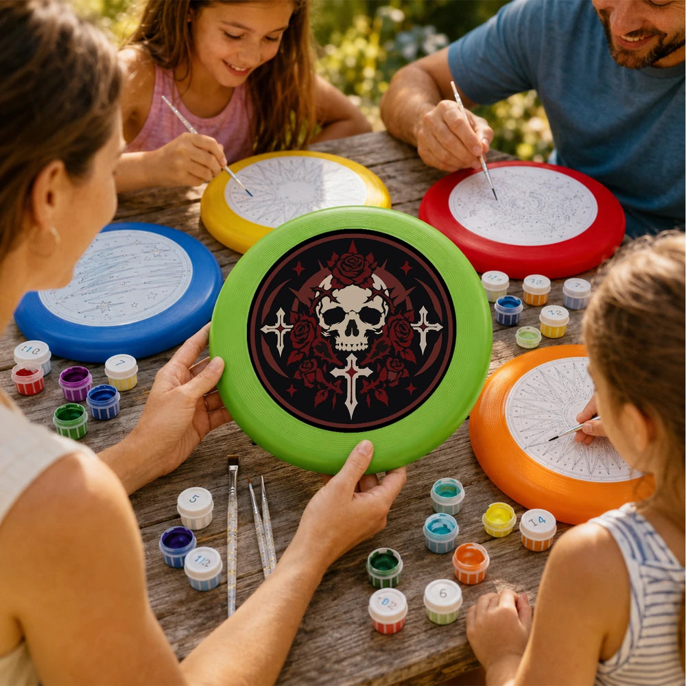 Paint by Numbers - Frisbee | Gothic Skull Crest