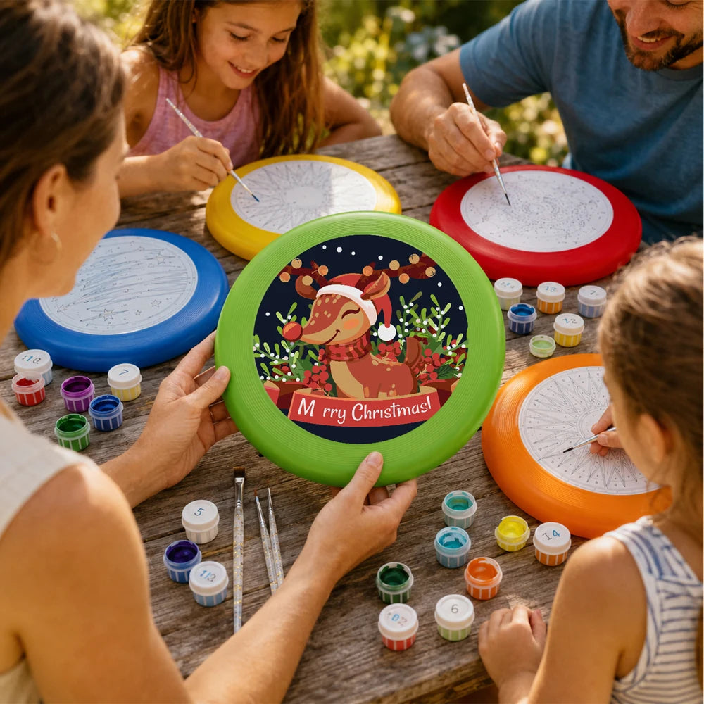 
Paint by Numbers - Frisbee | Merry Christmas Reindeer