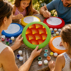 Paint by Numbers - Frisbee | Orange Scale Pattern