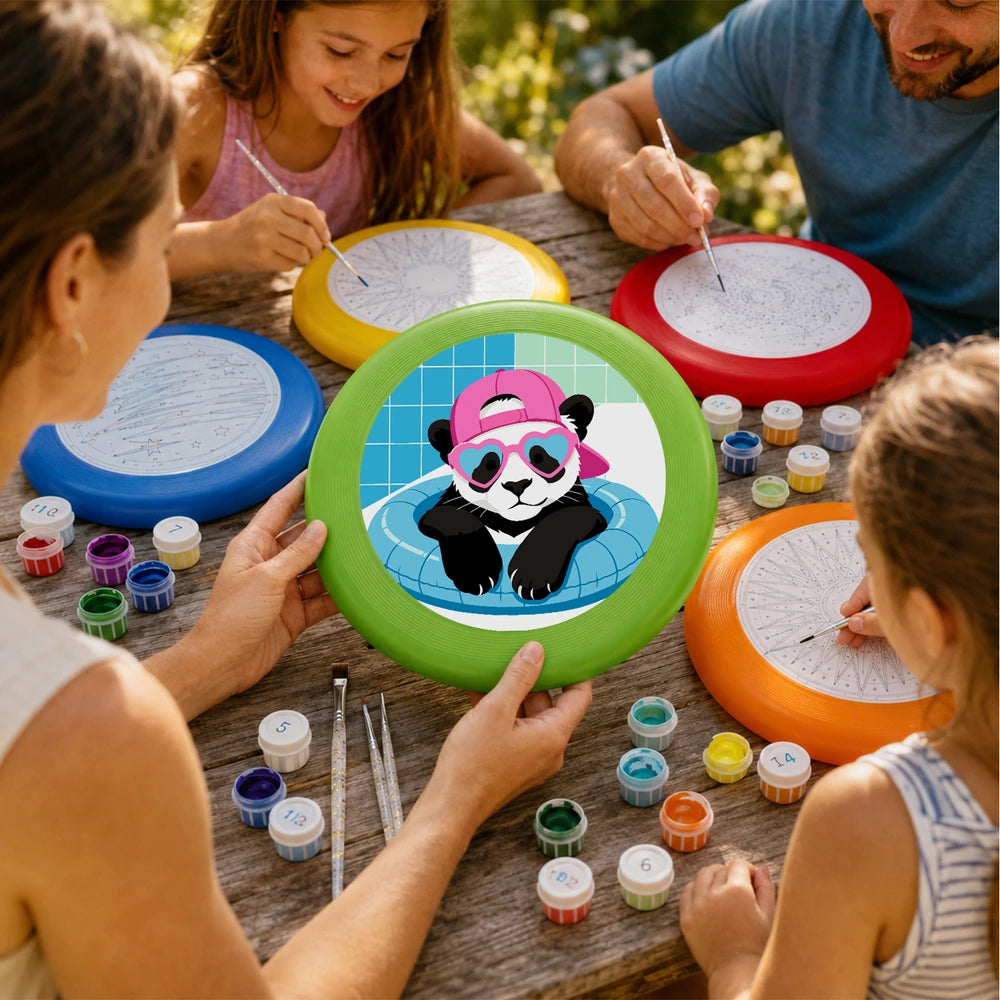 
Paint by Numbers - Frisbee | Panda in a Pool Ring