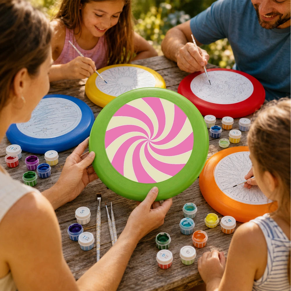 Paint by Numbers - Frisbee | Pink Candy Swirl