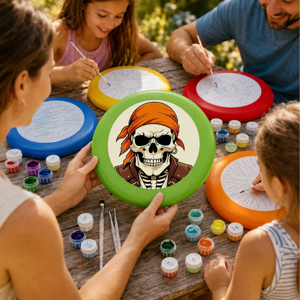 Paint by Numbers - Frisbee | Pirate Skeleton
