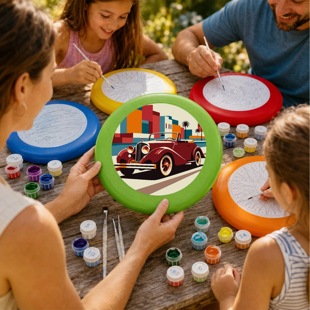 
Paint by Numbers - Frisbee | Red Vintage Car