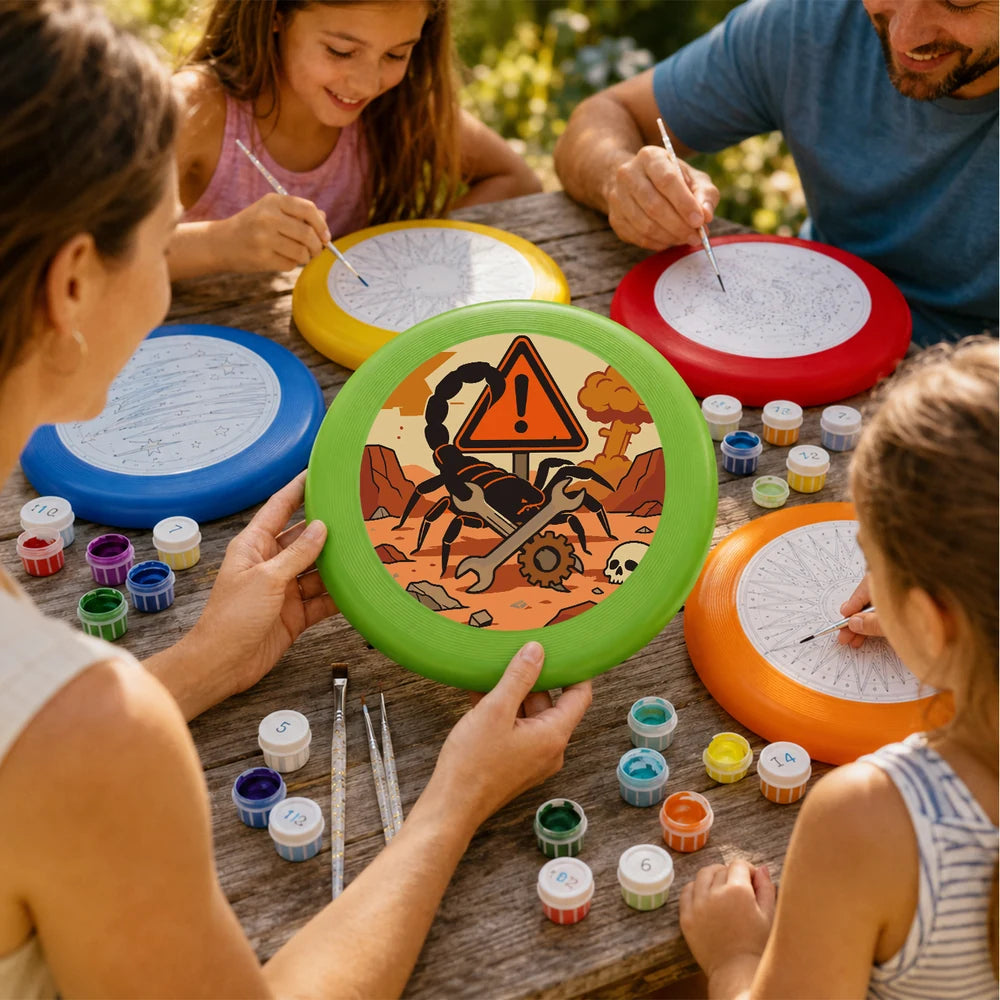 Paint by Numbers - Frisbee | Scorpion Warning Sign