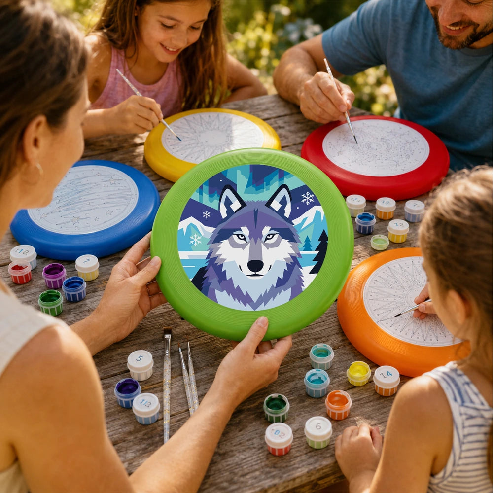 
Paint by Numbers - Frisbee | Snow Wolf