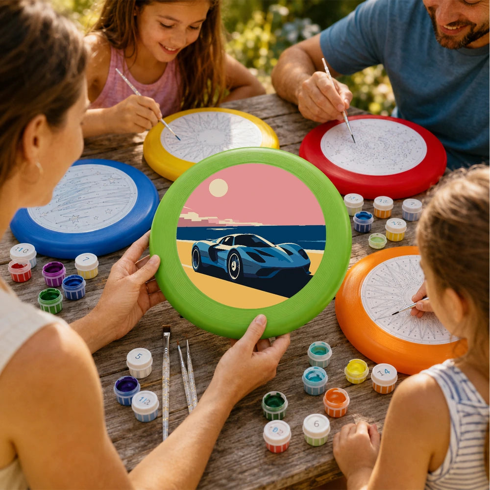 Paint by Numbers - Frisbee | Sports Car at Dusk