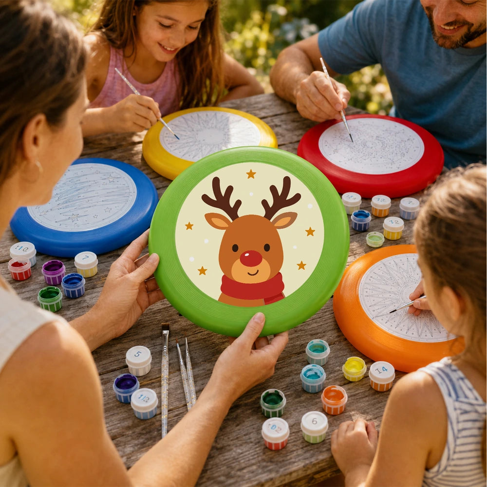 Paint by Numbers - Frisbee | Starry Reindeer Face