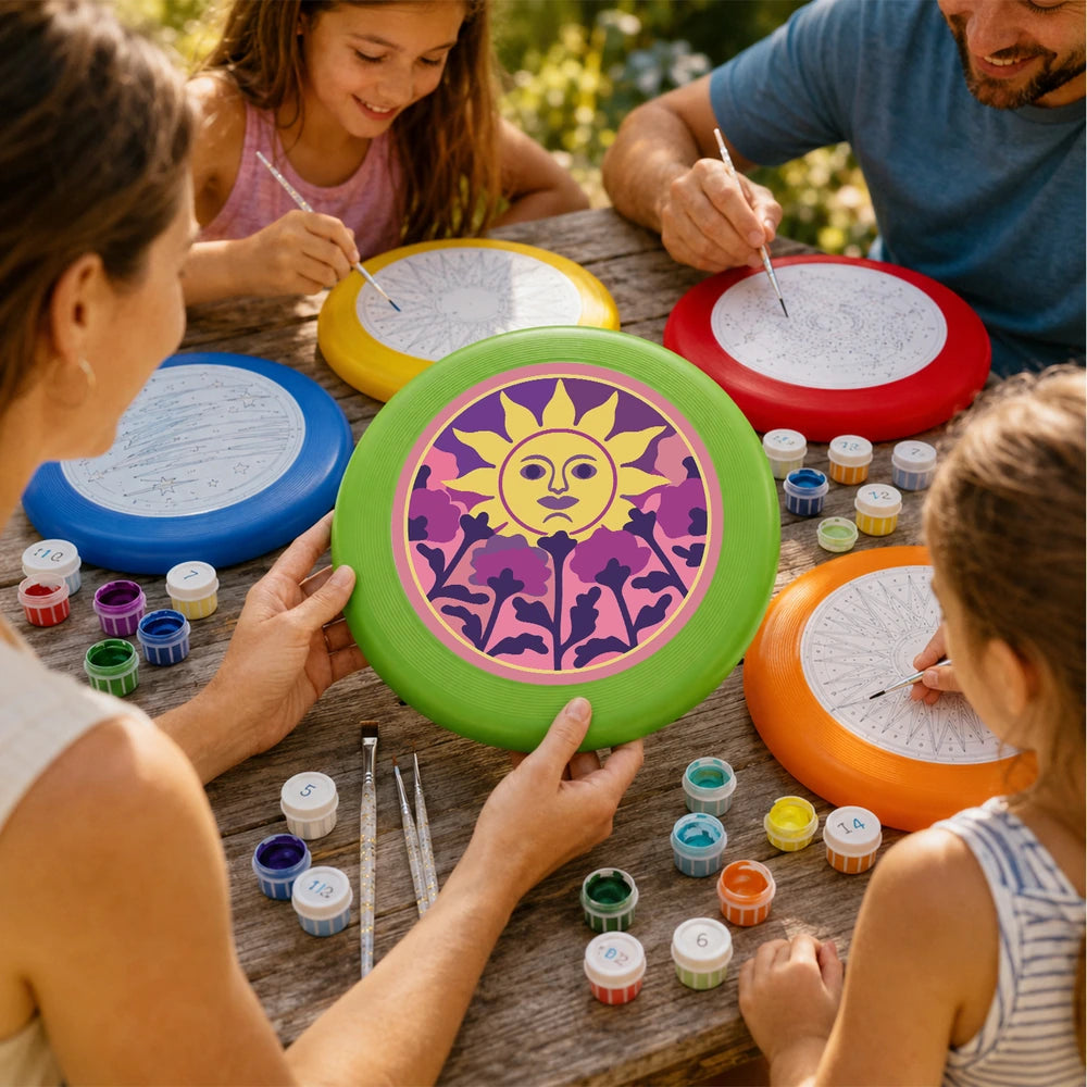 
Paint by Numbers - Frisbee | Sun Face and Thistles