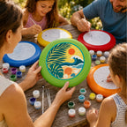 Paint by Numbers - Frisbee | Tropical Beach Circle