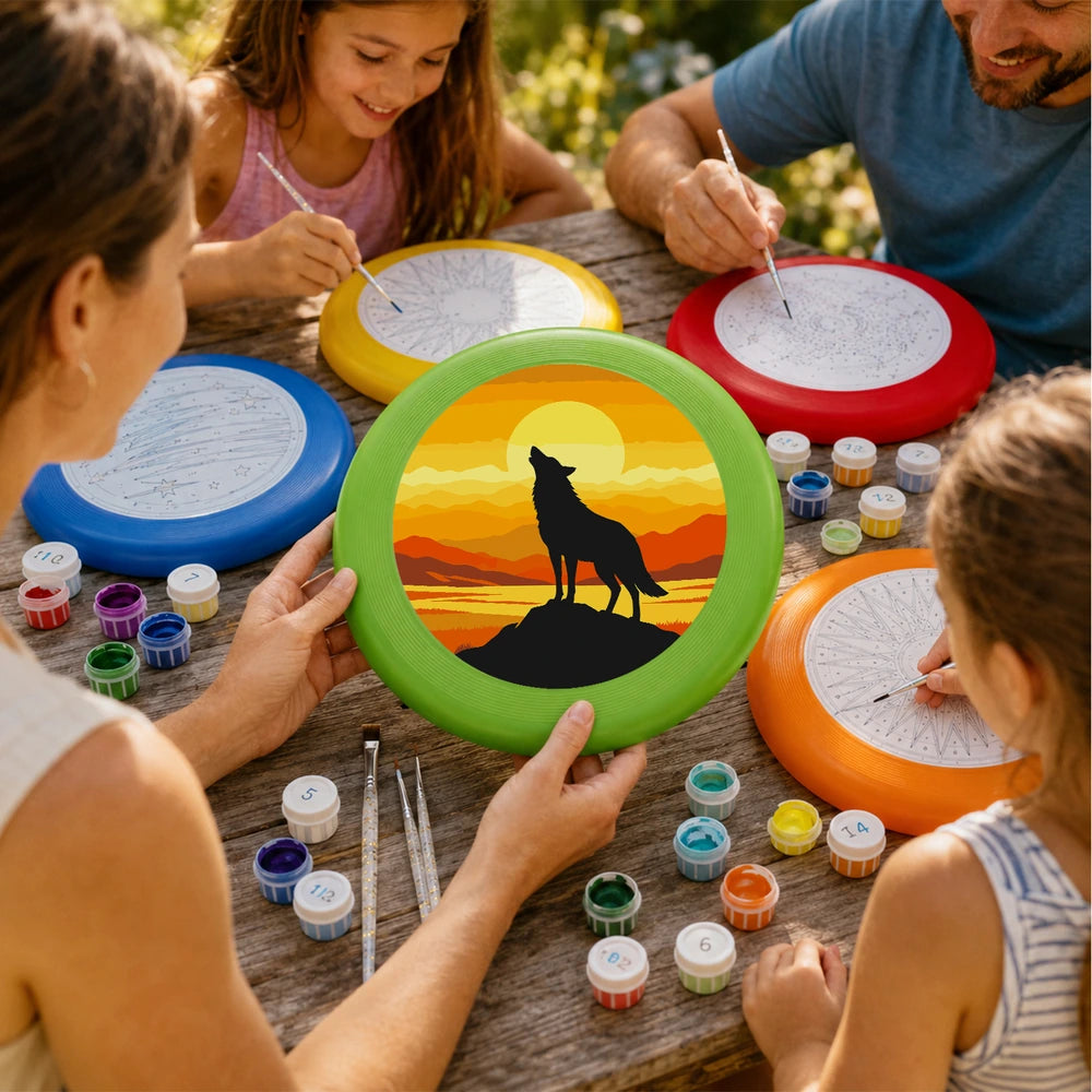 
Paint by Numbers - Frisbee | Wolf at Sunset