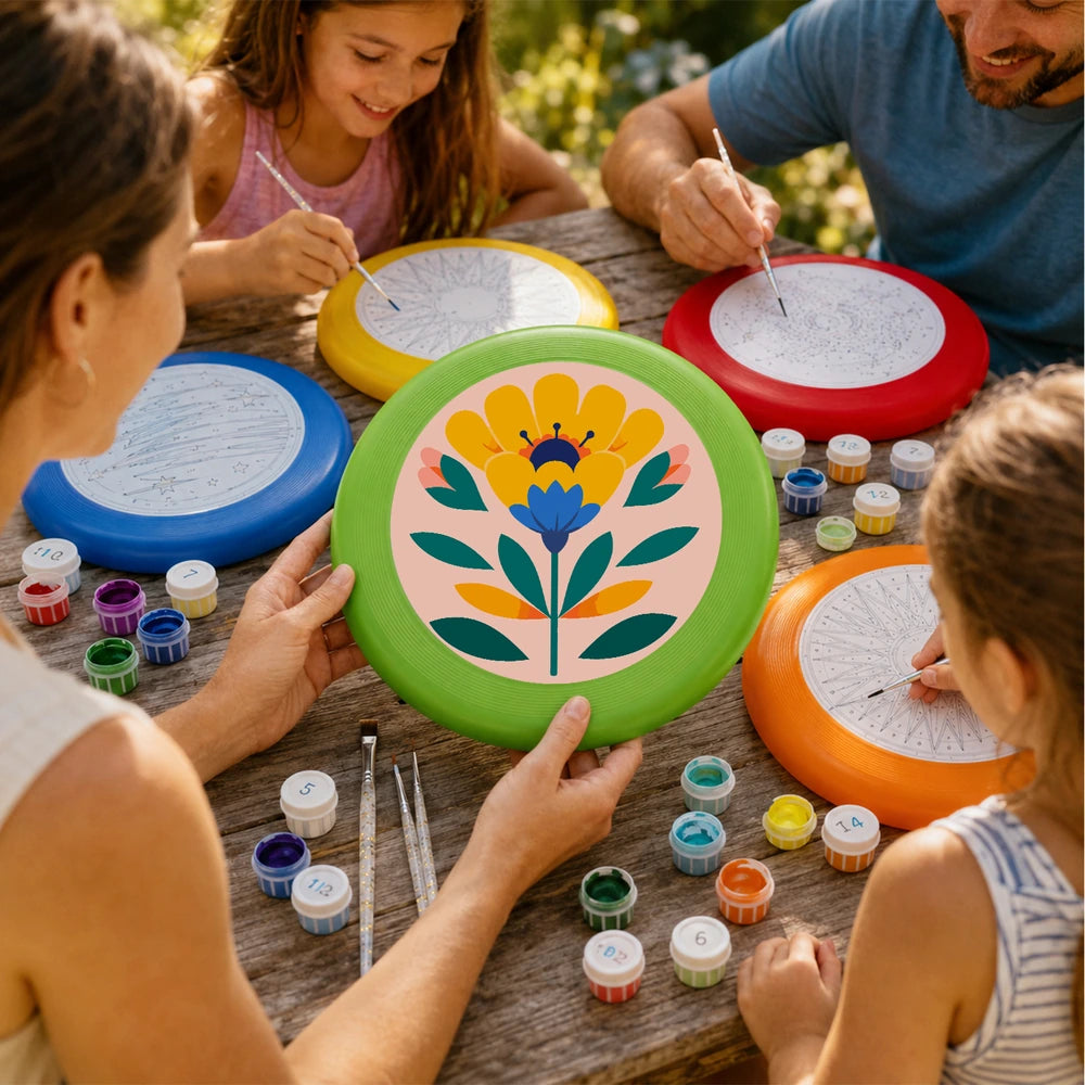 
Paint by Numbers - Frisbee | Yellow Folk Flower