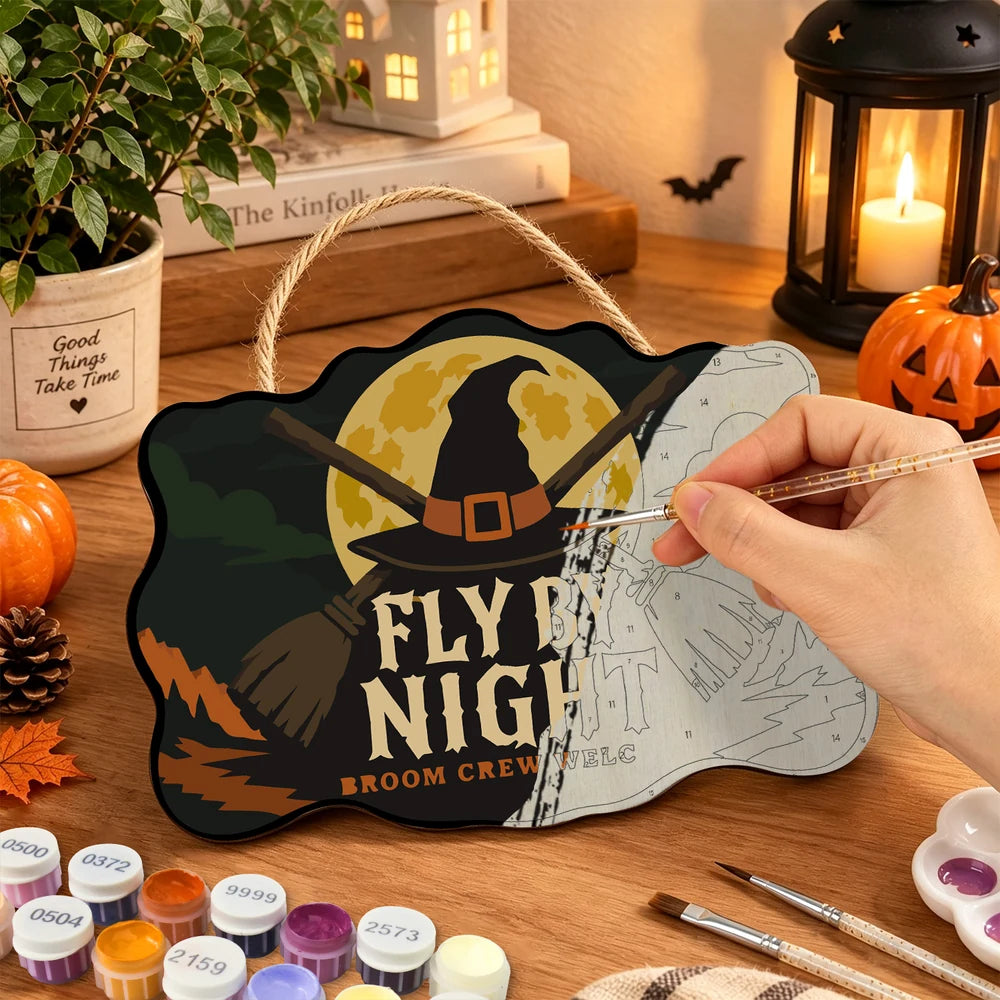 Paint by Numbers - Wooden Door Hanger | Fly by Night
