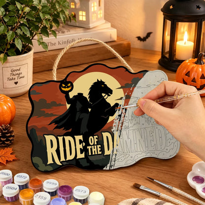 Paint by Numbers - Wooden Door Hanger | Ride of the Damned