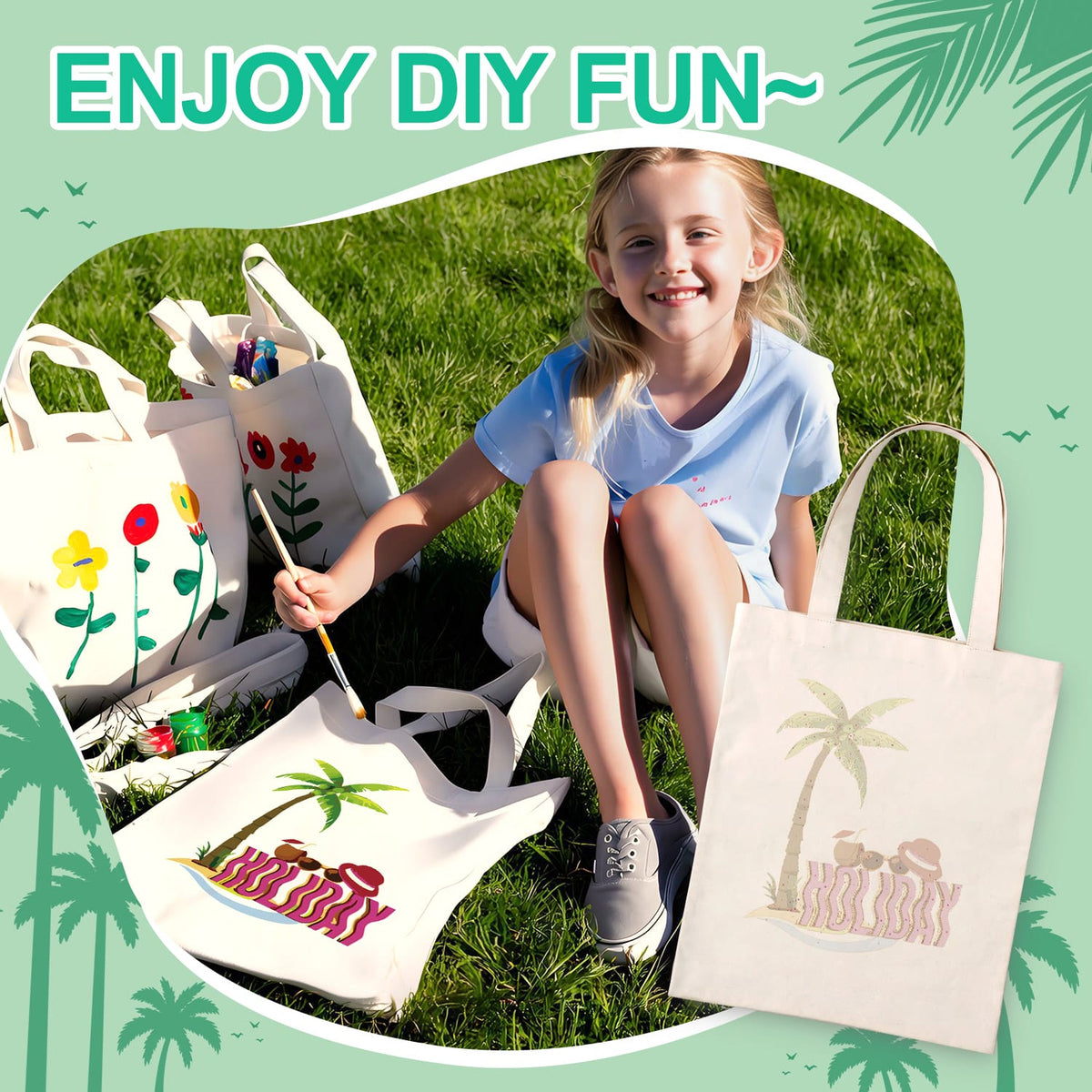 
Paint by Numbers – DIY Totebag | Holiday Vibes