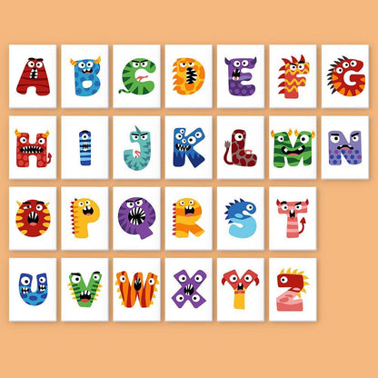 Paint by Numbers – Alphabet Painting Kit | Bold & Colorful Monsters A–Z