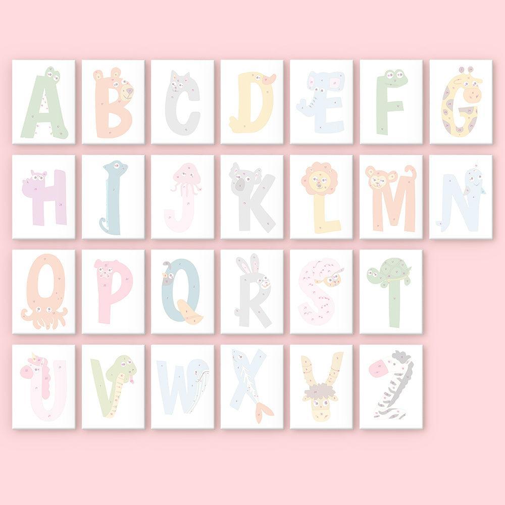 Paint by Numbers – Alphabet Painting Kit | A to Z Animal Friends
